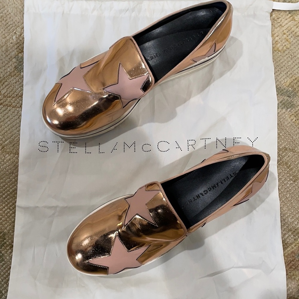 Stella McCartney Rose Gold Platform Sneaker